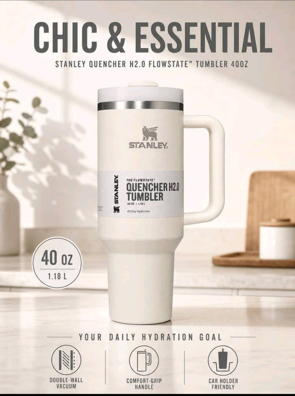 Stanley Quencher H2.0 FlowState Tumbler Fuschia 1.18L
