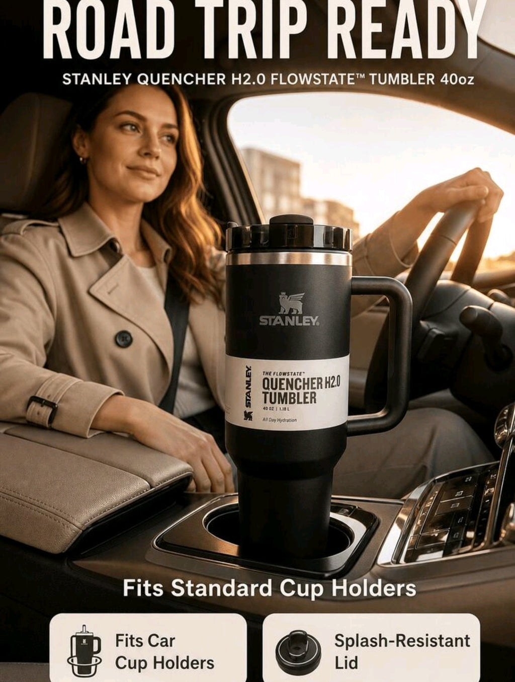 Stanley Quencher H2.0 FlowState Tumbler Fuschia 1.18L