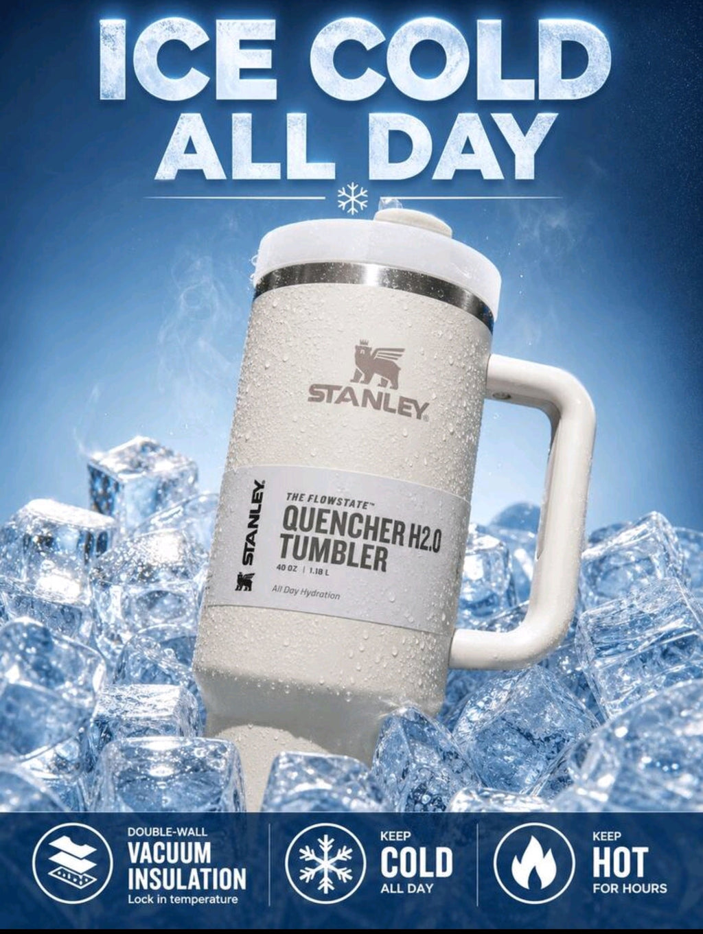 Stanley Quencher H2.0 FlowState Tumbler Fuschia 1.18L